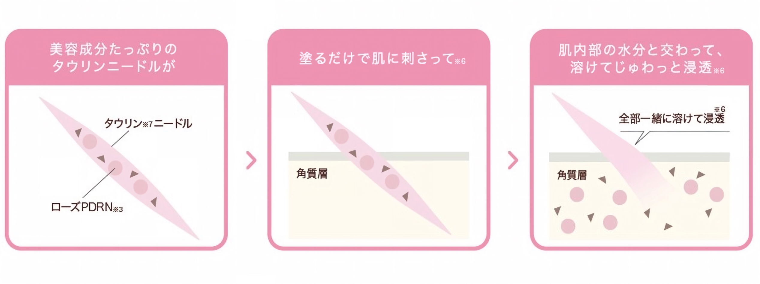 タウリンニードルの肌浸透※6メカニズム